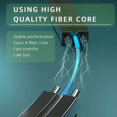 اثنين من النواة ذات الوضع الواحد مع اثنين متوازية FRP FTTH GJXH قطرة كابل الألياف الضوئية