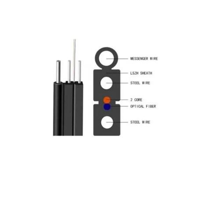 خارجية 1core 2cores 4cores ذاتية الدعم G657a1 G657a2 9/125 FTTH قطرة كابل