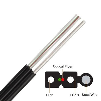 ألياف ضوئية ألياف ضوئية من الفولاذ تعزيز FTTX FTTH FTTR قطرة كابل الألياف