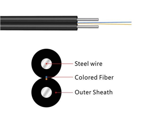كابل FTTH 1 CORE G657A2 G657A1 كابل الألياف البصرية