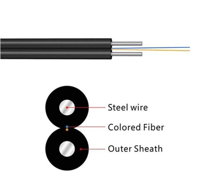 كابل FTTH Drop 1fo G657A كابل الألياف البصرية
