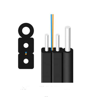 أسلاك كابل FTTH للأسلاك 1 Core 2 Core Steel LSZH كابلات الألياف الضوئية للداخل والخارج