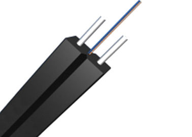 1-24 Core SM G657A1 كابل إسقاط الألياف المدرعة شبكة FTTH شبكة LSZH سترة سوداء للداخلية