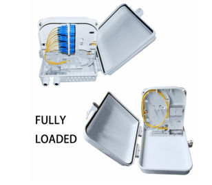 PLC Splitter الحائط صندوق توزيع الألياف البصرية صندوق إنهاء الكابلات تصنيع لون فاتح مقاوم للماء