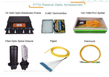 LC / SC / FC / ST / MU / E2000 الألياف البصرية ضفيرة جيدة تكرار FTTH