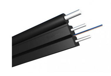 كابل الألياف البصرية الرقمي الداخلي المسطح FTTH 1 Core G657A LSZH Butterfly Drop Cable