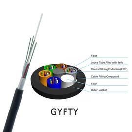 GYFTY فضفاض أنبوب غير معدني وغير مدرع كابل الألياف البصرية في الهواء الطلق