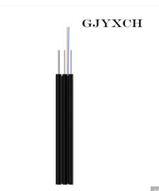 LSZH غمد كابل الألياف البصرية الداخلي Kevlar Yarn Material Strength Member-FTTH Cable