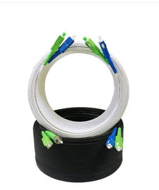 LSZH غمد كابل الألياف البصرية الداخلي Kevlar Yarn Material Strength Member-FTTH Cable