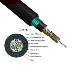 GYTY53 الاتصالات هيكل الأساسية الكبيرة الألياف البصرية المدرعة الكابلات