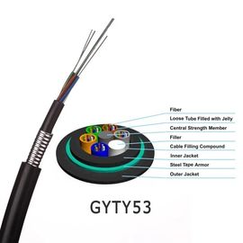 GYTY53 الاتصالات هيكل الأساسية الكبيرة الألياف البصرية المدرعة الكابلات