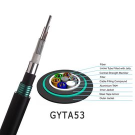 288 النوى GYTA53 في الهواء الطلق كابل الألياف البصرية المدرعة المموج الشريط الصلب درع