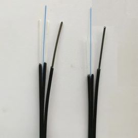 خفيفة الوزن مقاومة للماء LSZH / PVC سترة FTTH شبكة كابل إسقاط داخلي