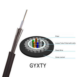 الصين GYXTY Central فضفاض الأنبوب الخارجي الجوي والقناة G657A SM سلك كابل الألياف البصرية