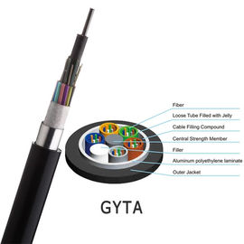 24 الأساسية أنبوب فضفاض تقطعت بهم السبل GYTA الهوائية وقناة 96 الأساسية وضع واحد كابل الألياف البصرية الصين