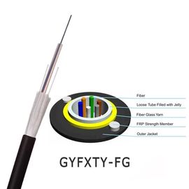 2 Core GYFXTY كابل أنبوب مركزي فضفاض غير معدني وغير مدرع