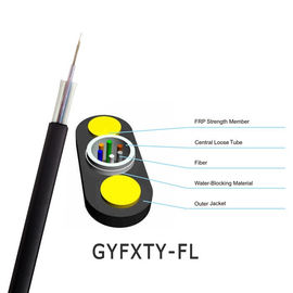 أنبوب مركزي فضفاض GYFXTY 6 Core Ofc Cable غير معدني وغير مصفح