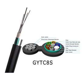 دعم GYTC8S الذاتي الشكل 8 كابل الألياف البصرية في الهواء الطلق