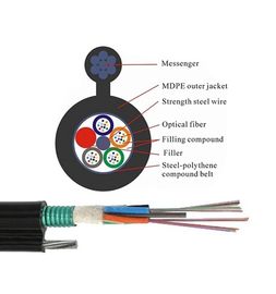 12 24 72 96 Core FIG8 Aerial GYTC8S فضفاض أنبوب كابل الألياف الضوئية الذين تقطعت بهم السبل