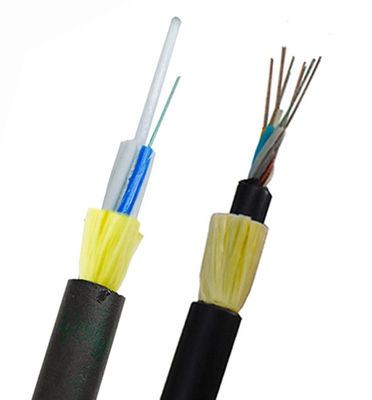 G652D Aerial جميع كبلات الألياف البصرية ADSS العازلة للكهرباء FRP Black HDPE Sheath