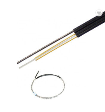 G657A1 الألياف FRP LSZH غمد FTTH Drop Cable 1 Core نظام الكابلات الداخلية