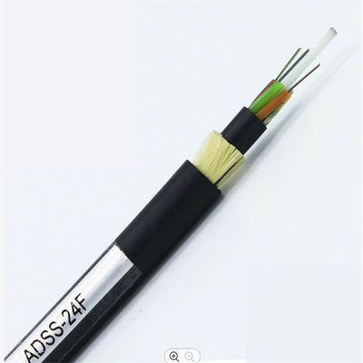 Kevlar Yarn 100M 200M 300M Span ADSS 24 48 96144 Core Optic Fiber Cable